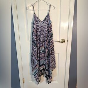 Express Boho scarf hem dress